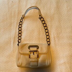 Michael Kors Cream Mini Bag with Chain Strap